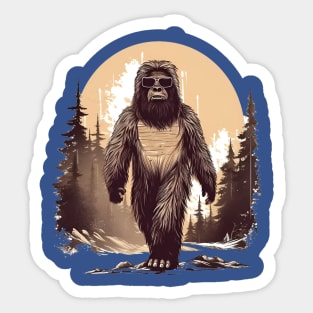 Dope Sasquatch in Nature Sticker